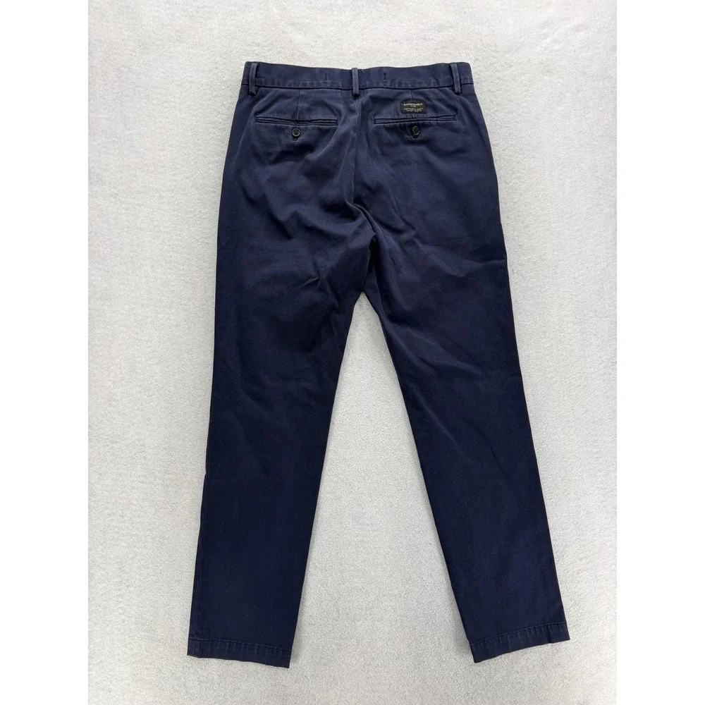 Banana Republic Rapid Movement Chino Pants Mens 31x32 Blue Slim Fit Stretch